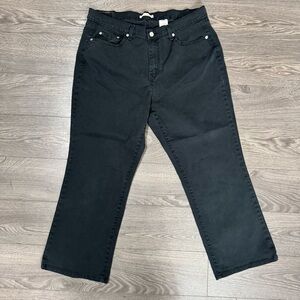 Levis 550 Relaxed Boot Cut Womens Plus 20 S Black Jean High Rise Dark Wash Denim